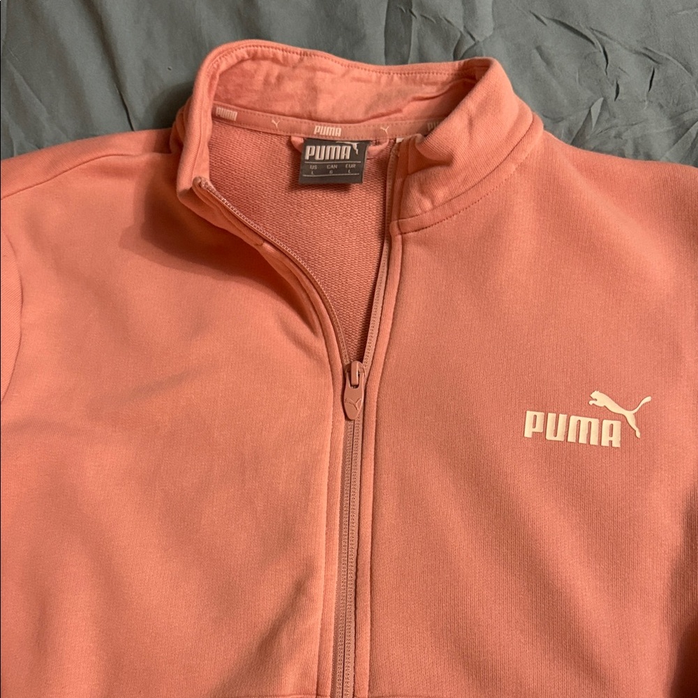 Puma Peach Half-Zip Pullover